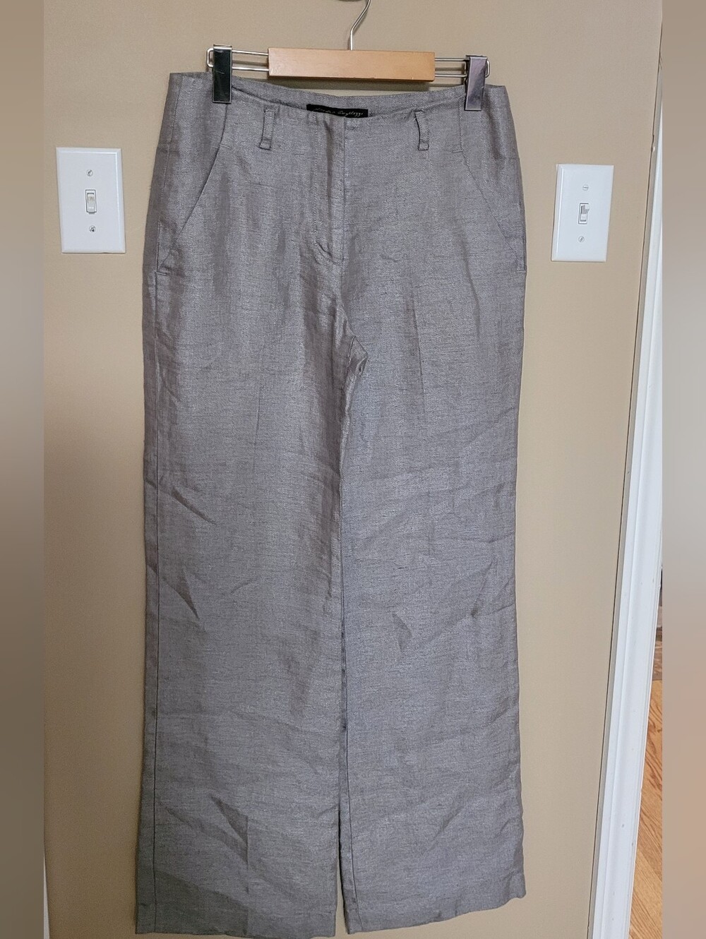 Wide Leg Women's Pants in Gray - Lightweight Everyday Trousers